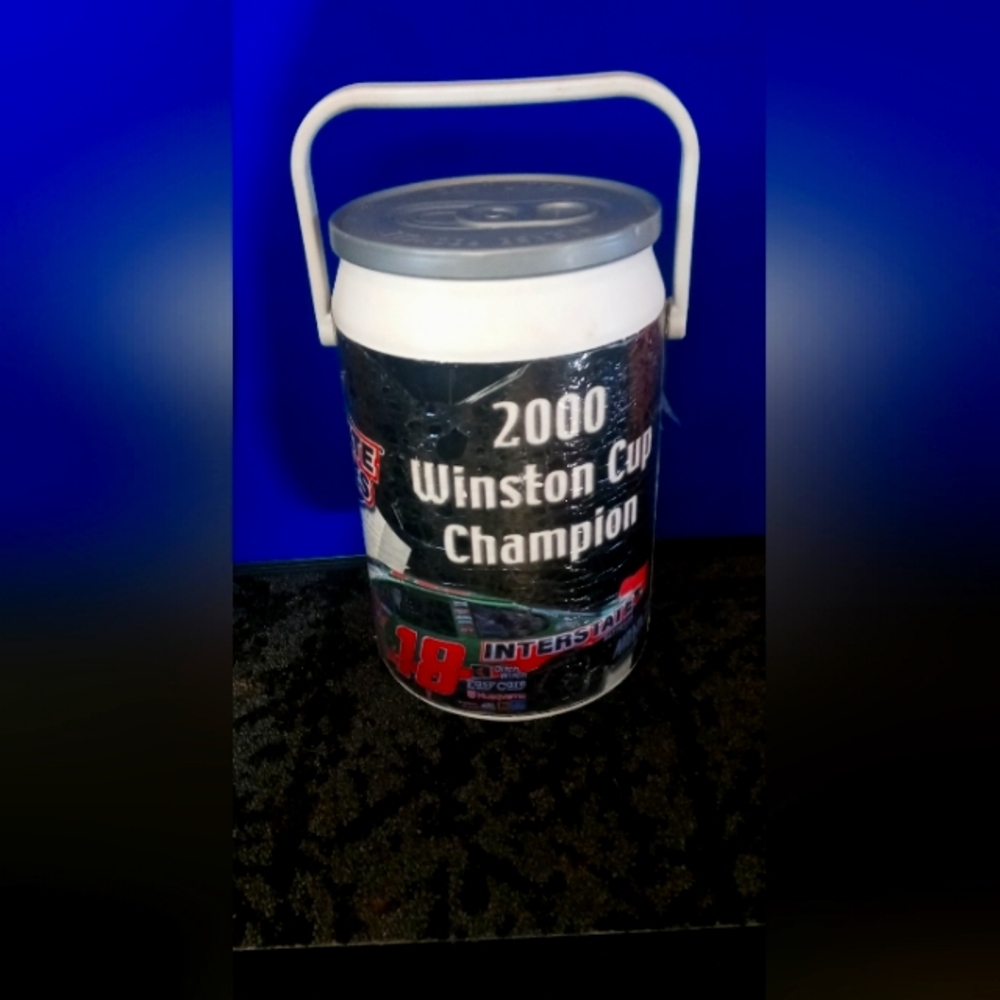 2000 Winston Cup Champion Cooler Jug - White & Black sold as is rip on logo